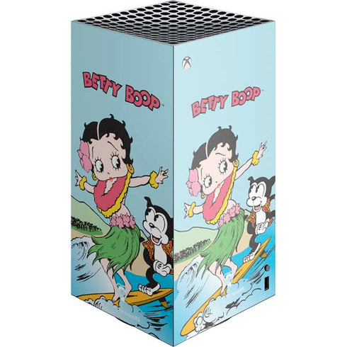 Betty Boop Surfing XBox Series X Digital Edition Console Skin